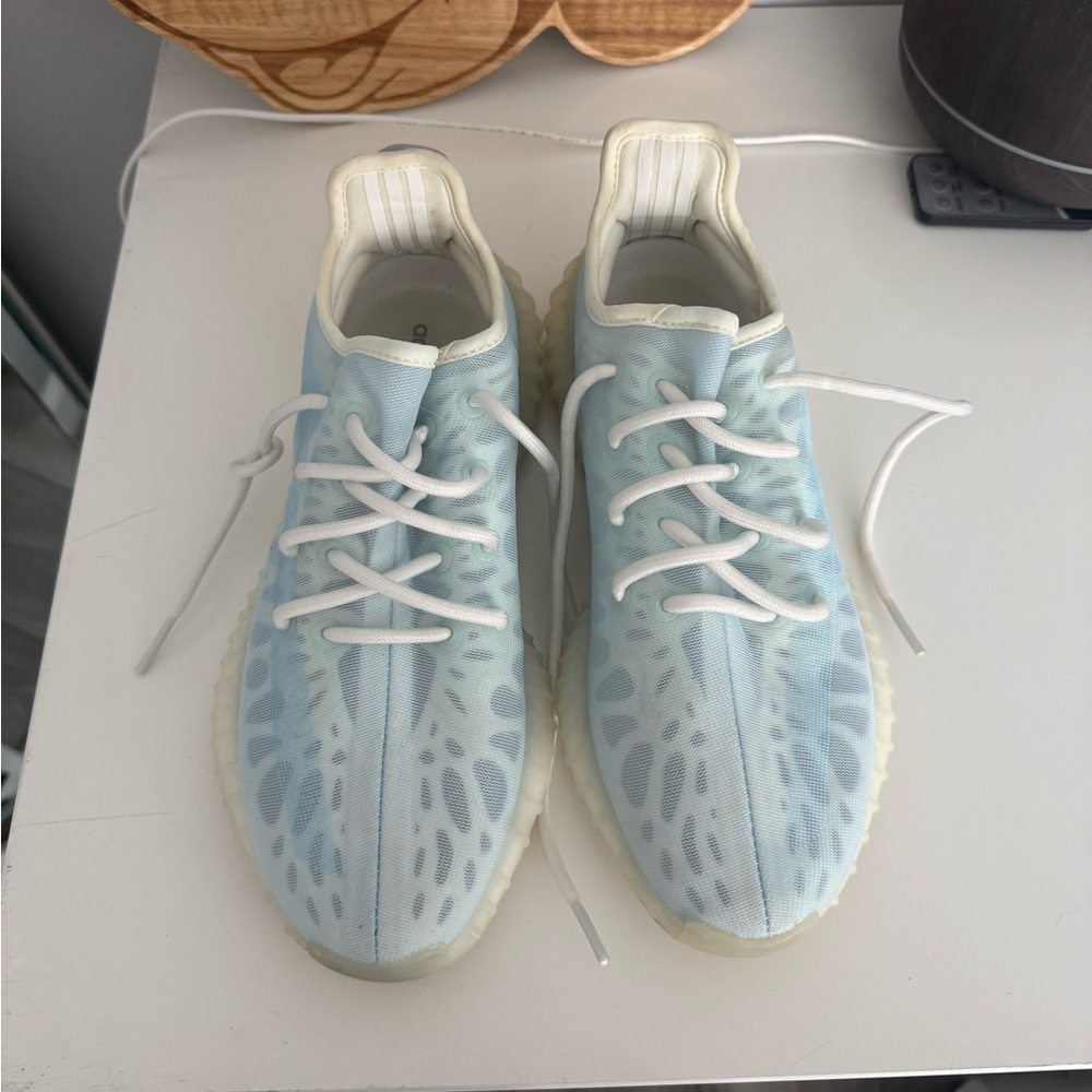 Adidas Yeezy Light Blue and White Footwear